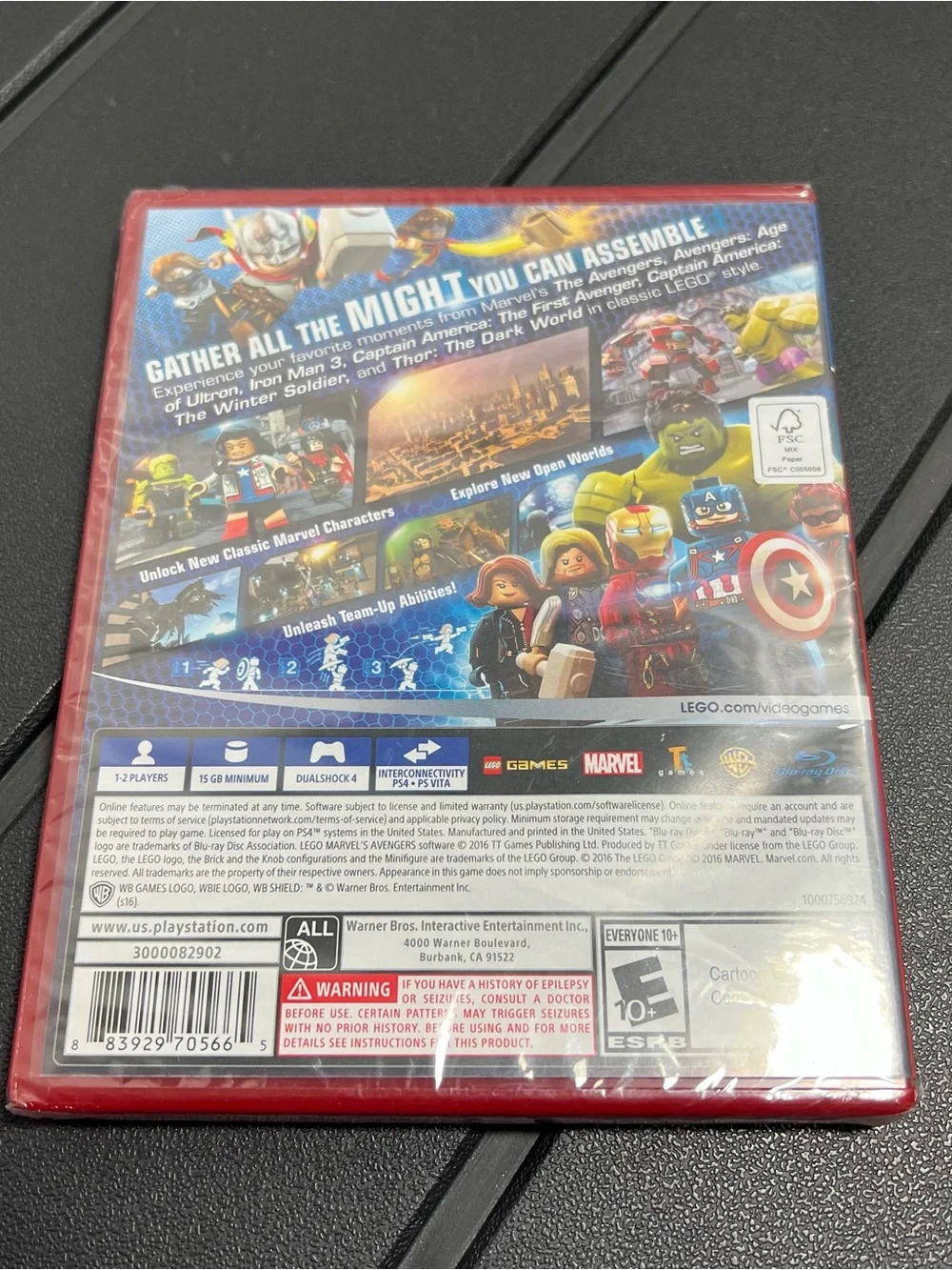 LEGO Marvel Avengers PS4 Sony PlayStation 4 Video Game Hits NEW Factory Sealed